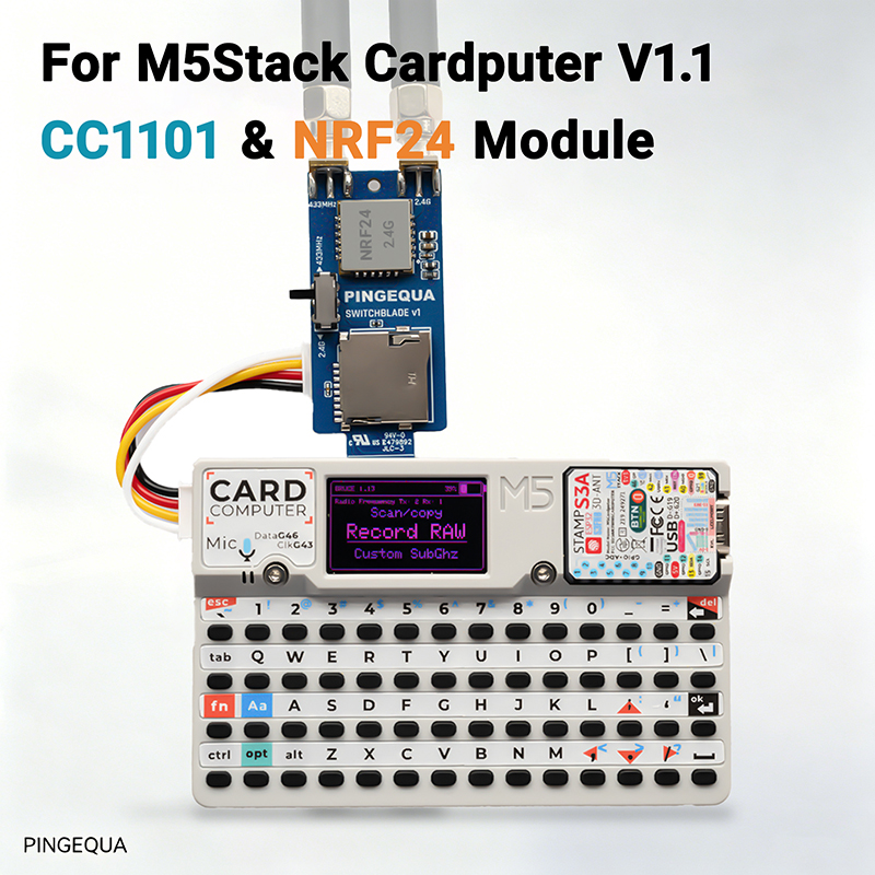 Rf 433Mhz Module - M5stack CardPuter CC1101 NRF24L01 RF 2-IN-1