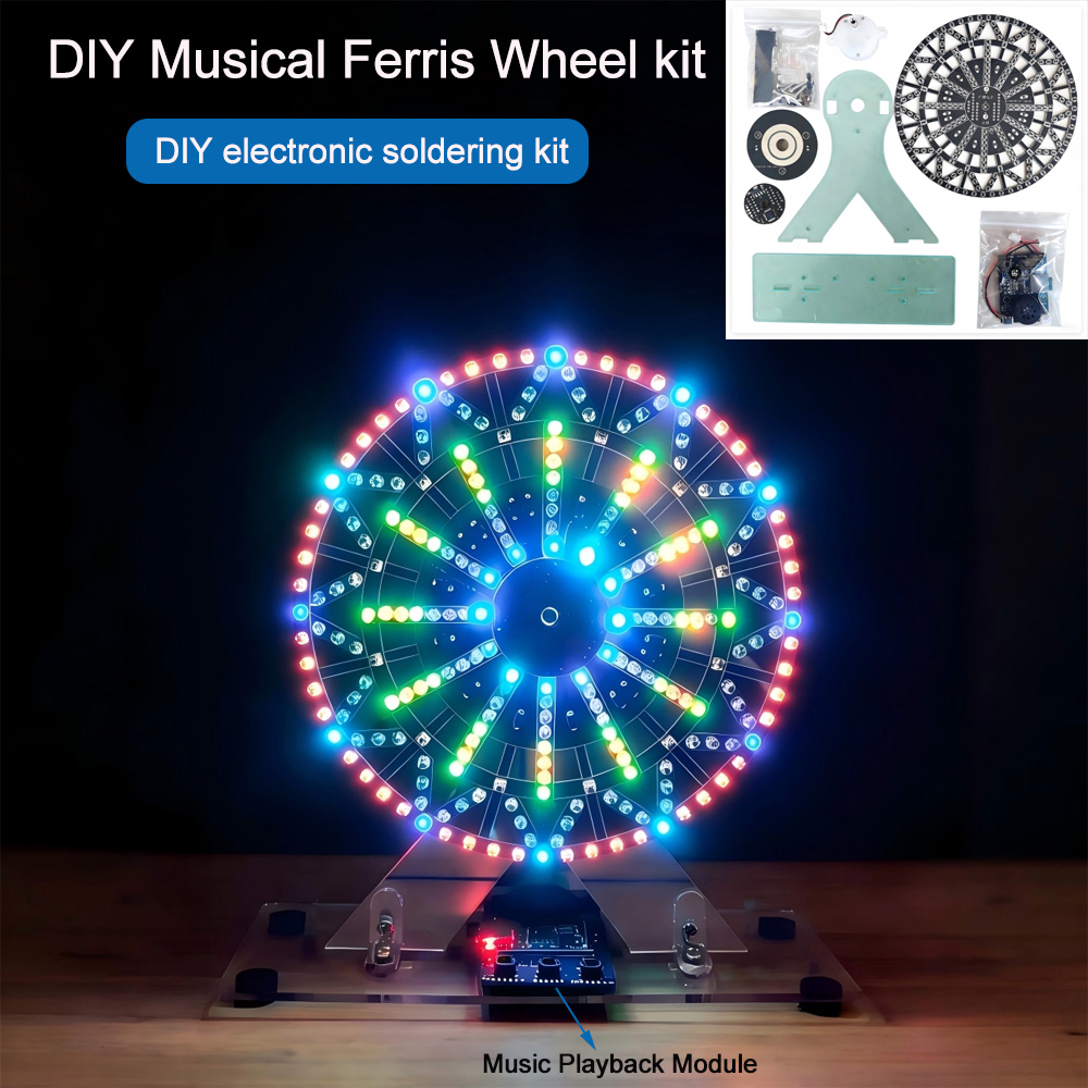 Diy Electronics Com - Diy electronic kits LED-Lit Musical Ferris