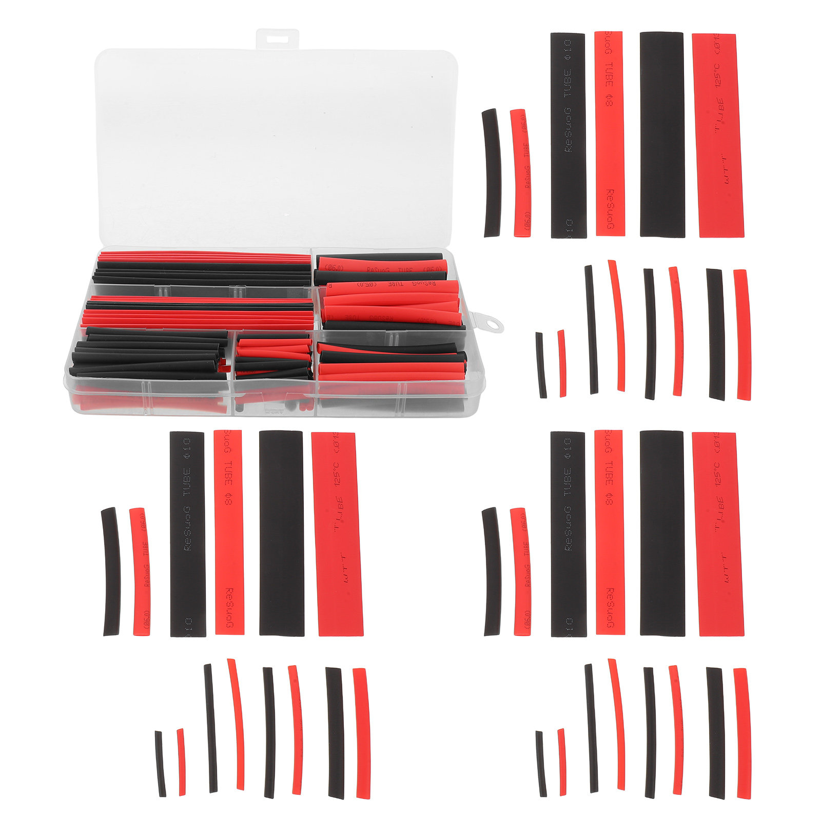 Heat Shrink Tubing - 300Pcs Heat Shrink Tubing Kit Black