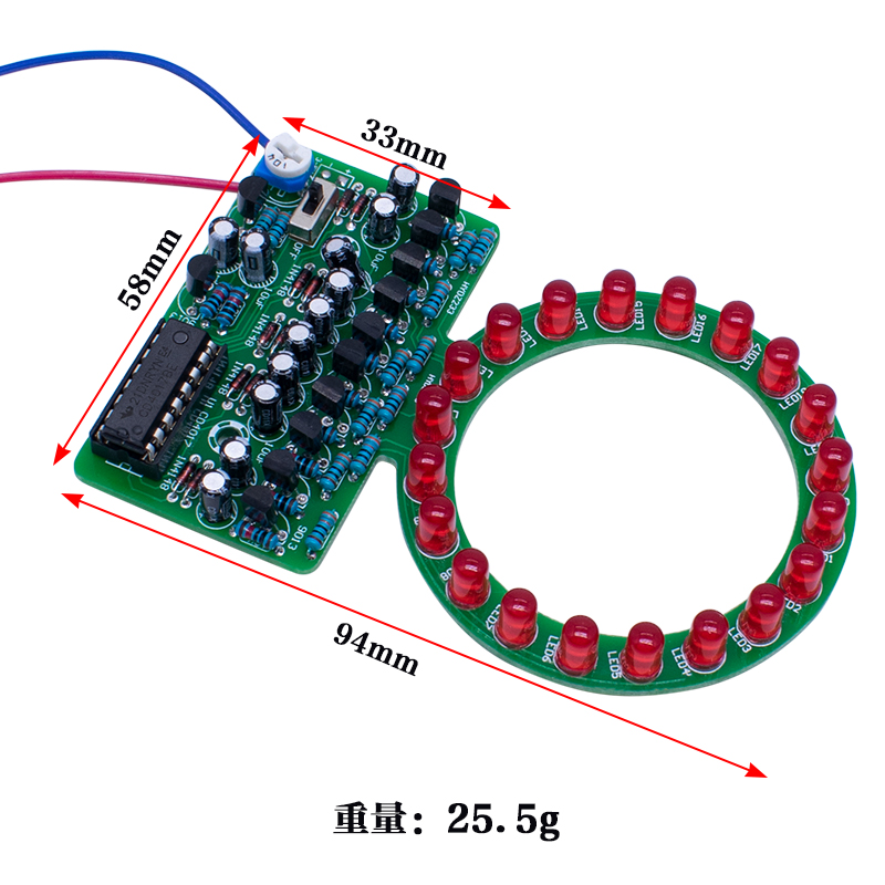CD4017 Ring Gradient LED Flowi - огляд і ціна Diy Electronics Com