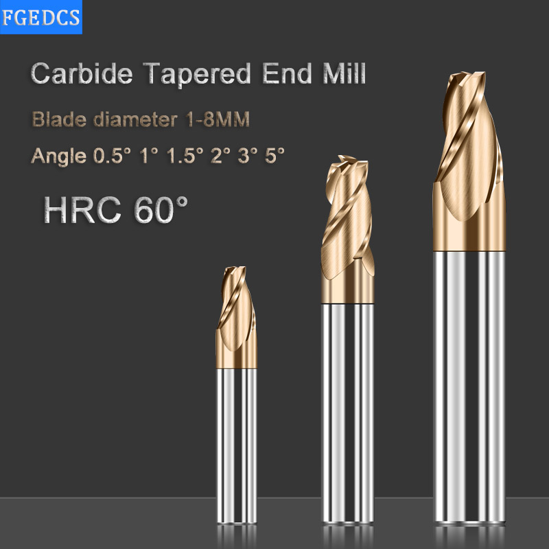 Tapered End Mill Carbide 0.5°  - огляд і ціна Diy Cnc Router Electronics