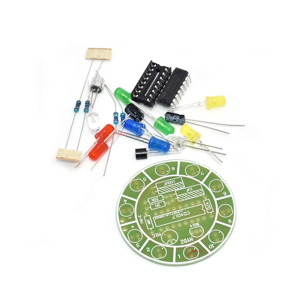 CD4017 colorful voice control  - огляд і ціна Diy Electronics Com