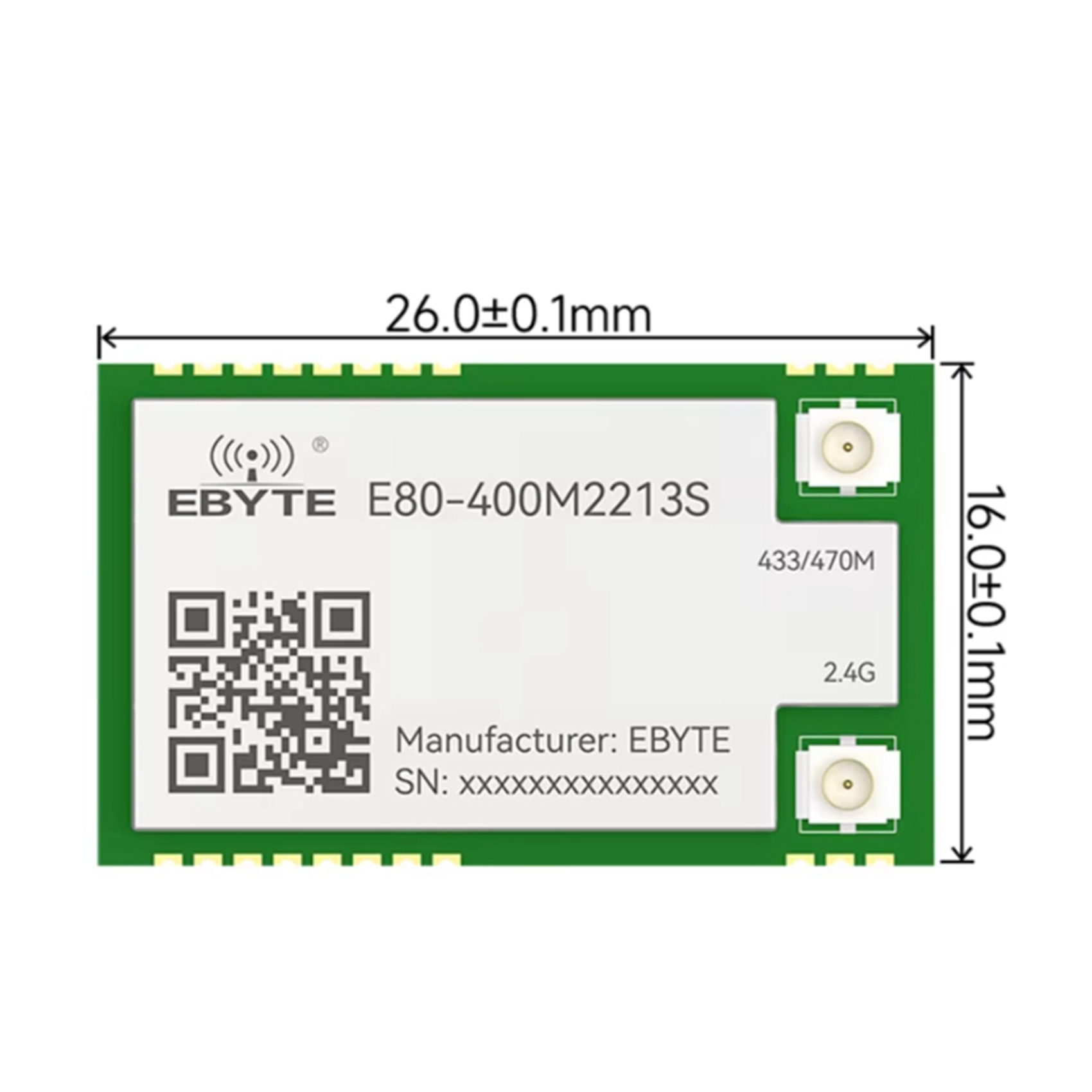 2X EBYTE LR1121 Lora Spread Sp - огляд і ціна Rf 433Mhz Module