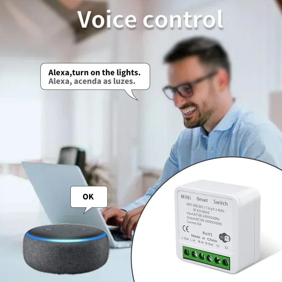 WiFi Smart Switch Module Tuya  - огляд і ціна Rf 433Mhz Module