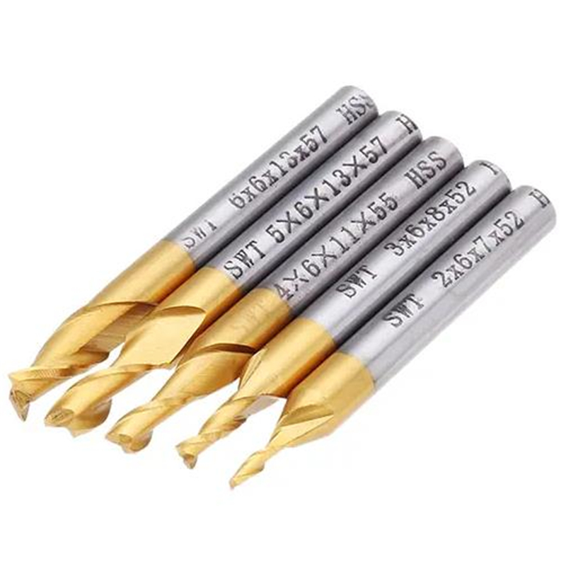 5Pcs 2 Flute End Milling Cutte - огляд і ціна Diy Cnc Router Electronics