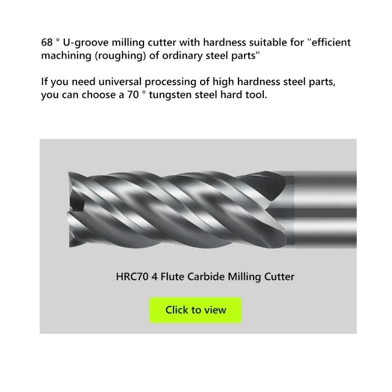 CNC HRC68 Carbide End Mill Une - огляд і ціна Diy Cnc Router Electronics