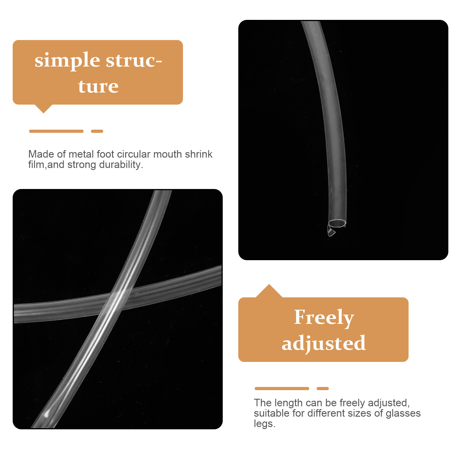 Plastic Eyeglasses Ear Heat Sh - огляд і ціна Heat Shrink Tubing
