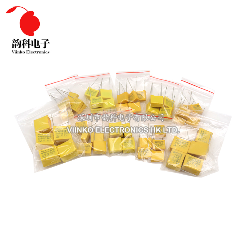 50pcs Polypropylene Film X2 Sa - огляд і ціна Capacitor Kit Assortment