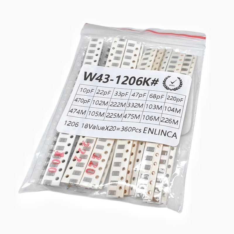 360PCS SMD Capacitor Kit 0603  - огляд і ціна Capacitor Kit Assortment