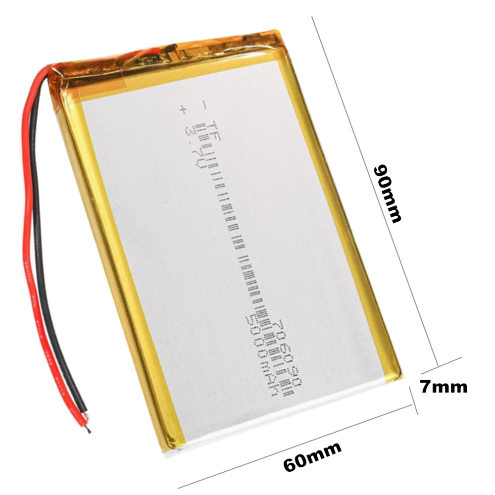 1-10pcs 3.7V 5000mAh 706090 60 - огляд і ціна Diy Electronics Book