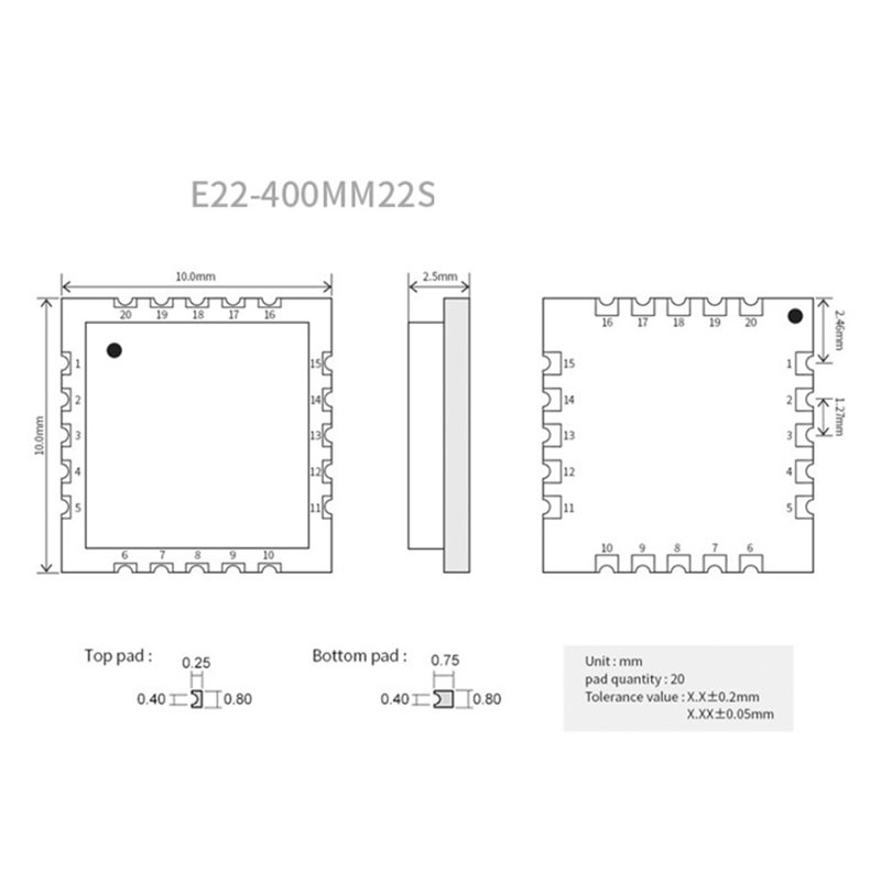 2X EBYTE SX1268 433Mhz Lora Wi - огляд і ціна Rf 433Mhz Module